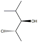 (2S,3R)-2-クロロ-4-メチル-3-ペンタノール 化学構造式