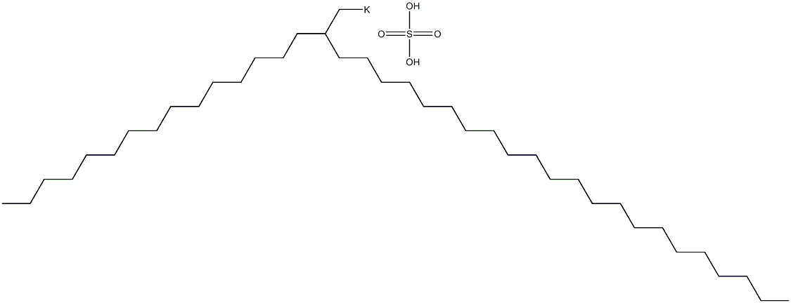 Sulfuric acid 2-pentadecyltetracosyl=potassium salt Struktur