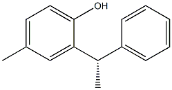 (+)-2-[(S)-1-Phenylethyl]-4-methylphenol Struktur