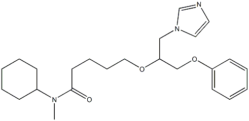 5-[2-(1H-Imidazol-1-yl)-1-(phenoxymethyl)ethoxy]-N-methyl-N-cyclohexylpentanamide Structure