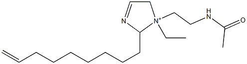 1-[2-(Acetylamino)ethyl]-1-ethyl-2-(8-nonenyl)-3-imidazoline-1-ium,,结构式