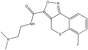  6-Fluoro-N-[2-(dimethylamino)ethyl]-4H-[1]benzothiopyrano[4,3-c]isoxazole-3-carboxamide