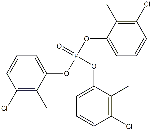 Phosphoric acid tris(3-chloro-2-methylphenyl) ester Structure