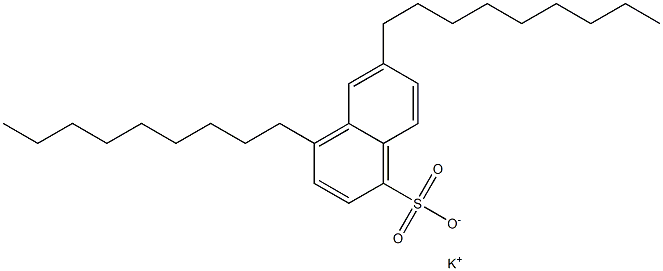 4,6-Dinonyl-1-naphthalenesulfonic acid potassium salt 结构式