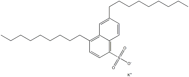 4,6-Dinonyl-1-naphthalenesulfonic acid potassium salt,,结构式