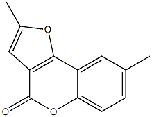 2,8-Dimethyl-4H-furo[3,2-c][1]benzopyran-4-one Structure