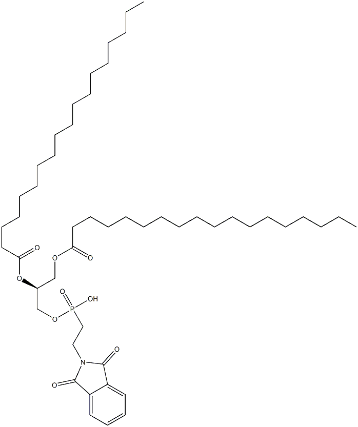 [S,(-)]-1,2,3-Propanetriol 1,2-distearate 3-[(2-phthalimidylethyl) phosphonate] 结构式