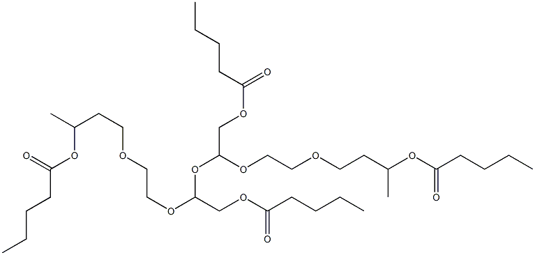 2,2'-[オキシビス[2,1-エタンジイルオキシ(2,1-エタンジイル)オキシ]]ビス(エタノールバレラート) 化学構造式