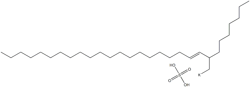 Sulfuric acid 2-heptyl-3-tricosenyl=potassium ester salt