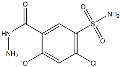 4-Aminosulfonyl-5-chloro-2-hydrazinocarbonylphenoxide Structure