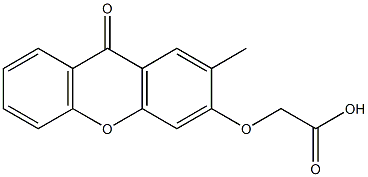 (9-Oxo-2-methyl-9H-xanthen-3-yloxy)acetic acid Structure