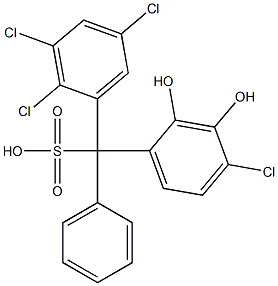 (4-Chloro-2,3-dihydroxyphenyl)(2,3,5-trichlorophenyl)phenylmethanesulfonic acid