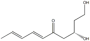 (2E,4E,8S)-8,10-Dihydroxy-2,4-decadien-6-one Struktur