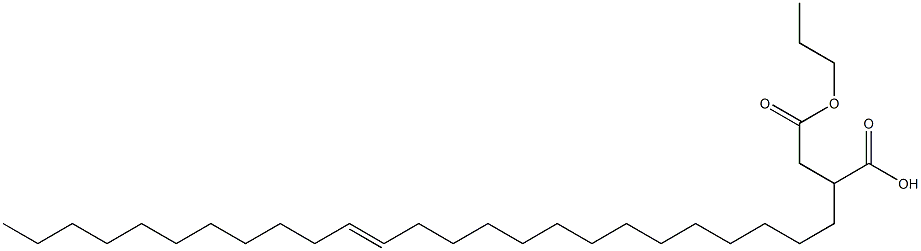 2-(14-Pentacosenyl)succinic acid 1-hydrogen 4-propyl ester 结构式