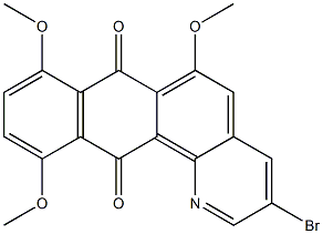 3-Bromo-6,8,11-trimethoxynaphtho[2,3-h]quinoline-7,12-dione Structure