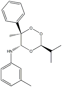 (3S,5S,6R)-3-Isopropyl-5-(3-methylphenylamino)-6-methyl-6-phenyl-1,2,4-trioxane|