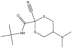 2-Cyano-5-(dimethylamino)-N-tert-butyl-1,3-dithiane-2-carboxamide