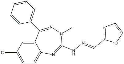 Furan-2-carbaldehyde (7-chloro-5-phenyl-3-methyl-3H-1,3,4-benzotriazepin-2-yl)hydrazone|