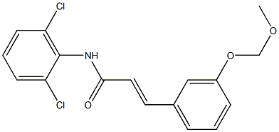 N-(2,6-Dichlorophenyl)-3-[3-(methoxymethyloxy)phenyl]propenamide Struktur