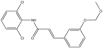 N-(2,6-Dichlorophenyl)-3-[3-(methoxymethyloxy)phenyl]propenamide Structure