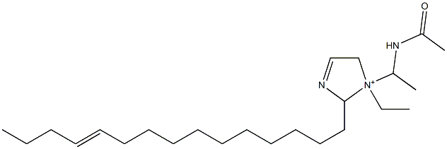 1-[1-(Acetylamino)ethyl]-1-ethyl-2-(11-pentadecenyl)-3-imidazoline-1-ium,,结构式