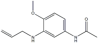 3'-アリルアミノ-4'-メトキシアセトアニリド 化学構造式