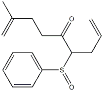 2-Methyl-6-(phenylsulfinyl)-1,8-nonadien-5-one,,结构式