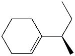 1-[(R)-1-メチルプロピル]シクロヘキセン 化学構造式