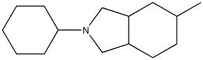 Hexahydro-2-cyclohexyl-5-methylisoindoline,,结构式
