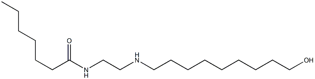 N-[2-[(9-ヒドロキシノニル)アミノ]エチル]ヘプタンアミド 化学構造式