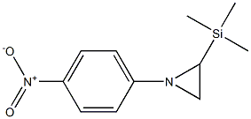 1-(4-Nitrophenyl)-2-(trimethylsilyl)aziridine,,结构式