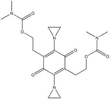  Bis(dimethylcarbamic acid)[2,5-bis(1-aziridinyl)-3,6-dioxo-1,4-cyclohexadiene-1,4-diyl]bisethylene ester