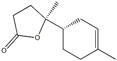 (5S)-4,5-Dihydro-5-methyl-5-[(1S)-4-methyl-3-cyclohexene-1-yl]-2(3H)-furanone Structure