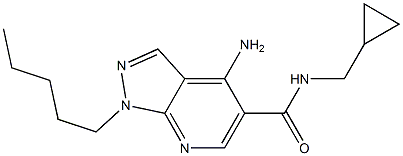 1-Pentyl-4-amino-N-(cyclopropylmethyl)-1H-pyrazolo[3,4-b]pyridine-5-carboxamide