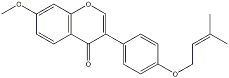 7-Methoxy-4'-(3-methyl-2-butenyloxy)isoflavone|