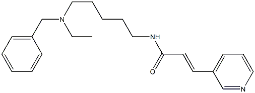 N-[5-(Ethylbenzylamino)pentyl]-3-(3-pyridinyl)acrylamide Struktur