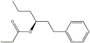 [S,(-)]-1-Phenyl-3-hexanol propionate,,结构式
