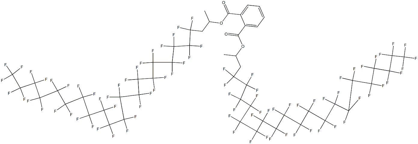 Phthalic acid di[2-(hentetracontafluoroicosyl)-1-methylethyl] ester Struktur