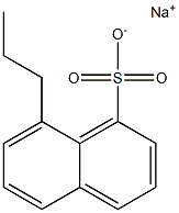 8-Propyl-1-naphthalenesulfonic acid sodium salt Structure