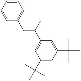 2-(3,5-Di-tert-butylphenyl)-1-phenylpropane Struktur