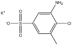 3-Amino-4-chloro-5-methylbenzenesulfonic acid potassium salt Structure