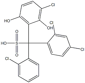 (2-Chlorophenyl)(2,4-dichlorophenyl)(3-chloro-2,6-dihydroxyphenyl)methanesulfonic acid|