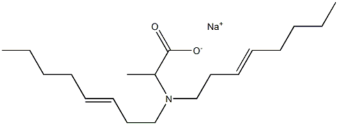 2-[Di(3-octenyl)amino]propanoic acid sodium salt