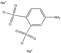 4-Amino-1,2-benzenedisulfonic acid disodium salt,,结构式