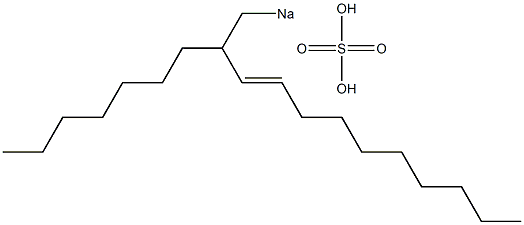 Sulfuric acid 2-heptyl-3-dodecenyl=sodium ester salt