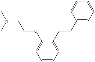2-[2-(2-Phenylethyl)phenoxy]-N,N-dimethylethanamine 结构式