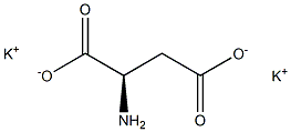 (R)-2-Aminobutanedioic acid dipotassium salt Structure