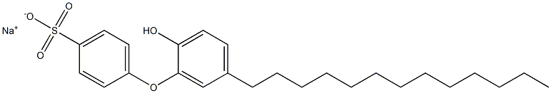 2'-Hydroxy-5'-tridecyl[oxybisbenzene]-4-sulfonic acid sodium salt,,结构式