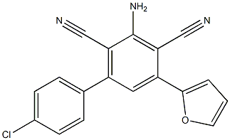 2-Amino-4-(2-furyl)-6-(4-chlorophenyl)benzene-1,3-dicarbonitrile