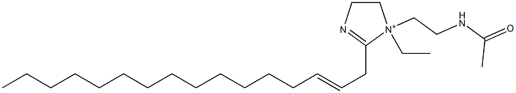 1-[2-(Acetylamino)ethyl]-1-ethyl-2-(2-hexadecenyl)-2-imidazoline-1-ium Structure